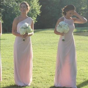 David’s Bridal Petal Pink one should dress